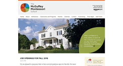 Desktop Screenshot of mcguffeymontessori.com